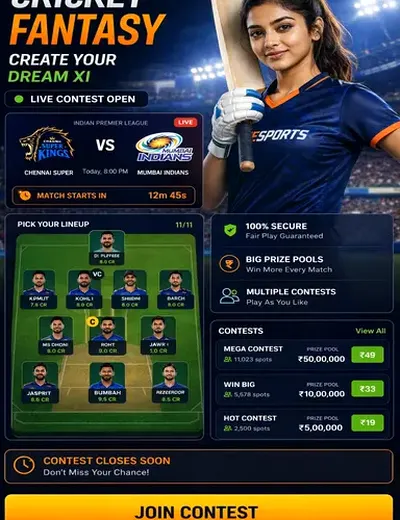 Shri (shri ganesh) fantasy cricket & matchday visual 3